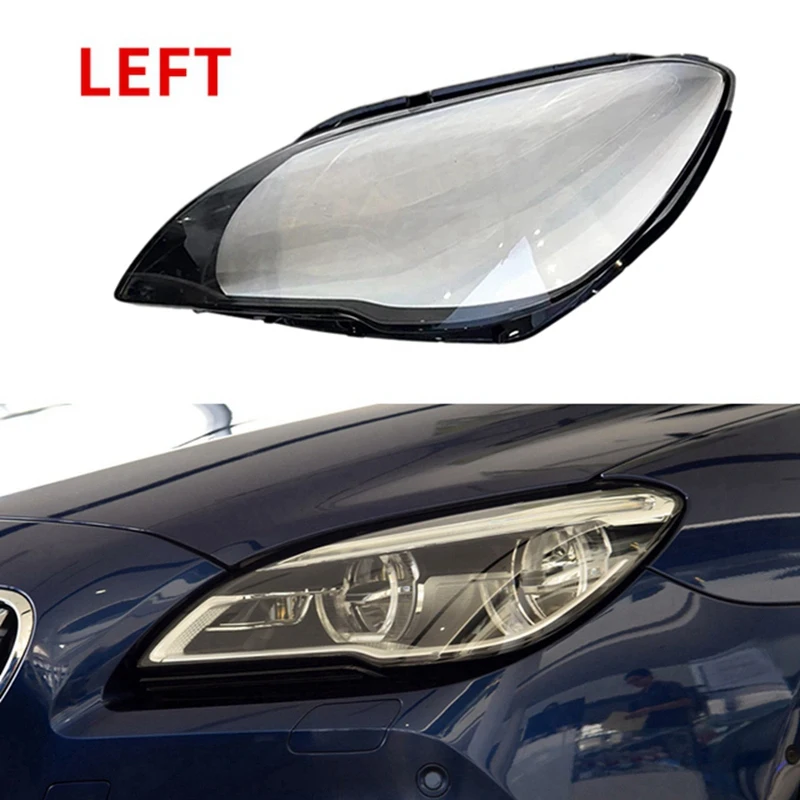 

Car Headlight Cover Clear Lens Head Light Lamp Shade For BMW 6 Series F06 F12 F13 M6 630 640 2015-2017