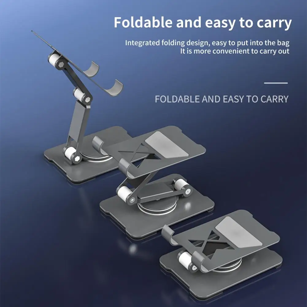Tablet Stand 360 °Rotation Adjustable Tablet Holder Universal Foldable Desktop Stand Mount Dock for iPad iPhone Samsung Xiaomi