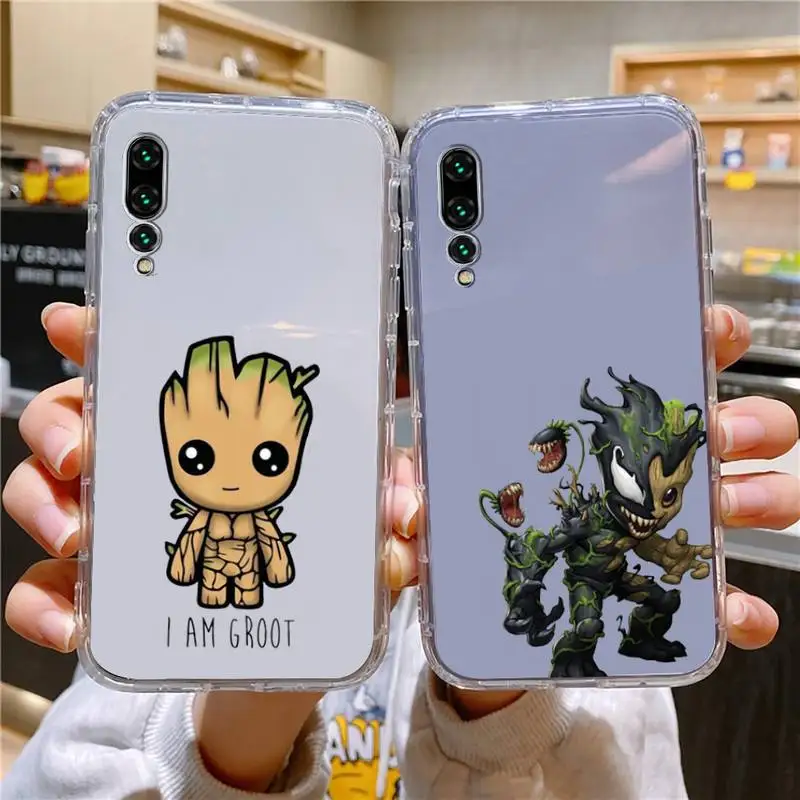 

I Am Groot Venom Phone Case For Xiaomi 11 Redmi Note 11pro5G 8T 9A 9S 12S K30 10T Pro Ultra K40pro Transparent Case