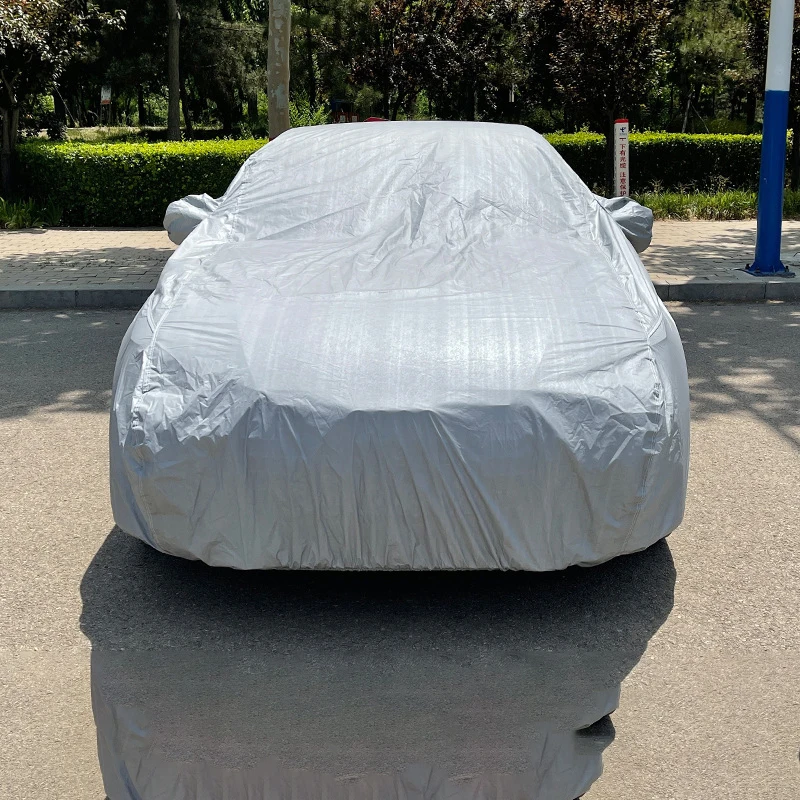 

Universal Full Car Cover Rain Frost Snow Dust Waterproof Protection Exterior Protector Covers Anti UV Outdoor Sun Reflective