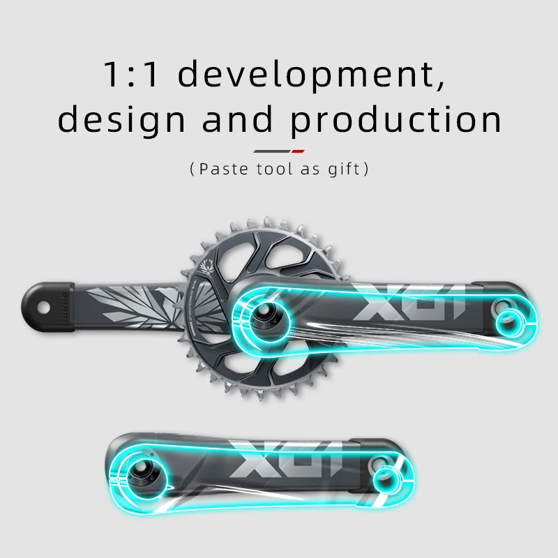 Фото Используется для комплекта велосипеда SRAM X01, защитная пленка для шоссейного велосипеда, горного велосипеда, кривошипный диск, прозрачная защитная пленка, материал ТПУ №2