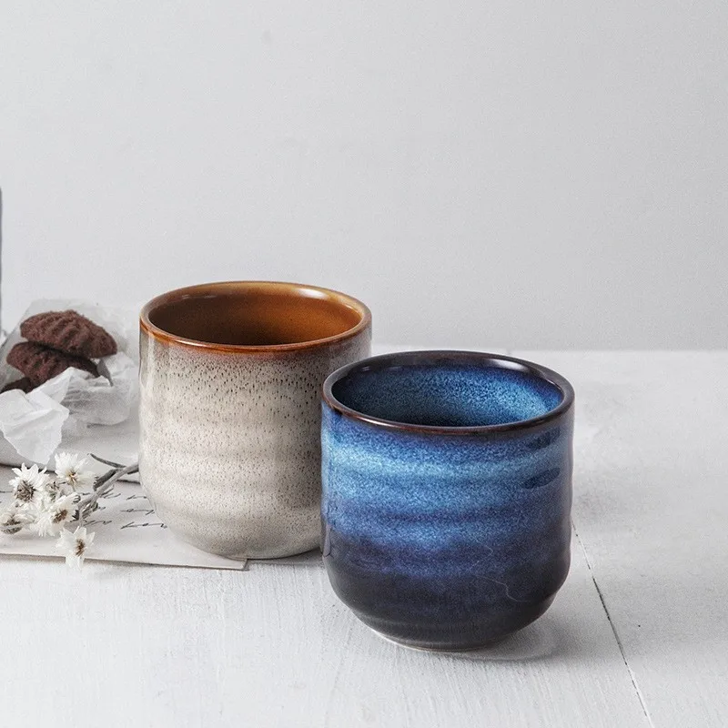 

1pcs Japanese Style Ceramic Coffee Cup Porcelain Personal Single Pottery Tea Cups Drinkware Wine Mug Water Mugs Wholesale