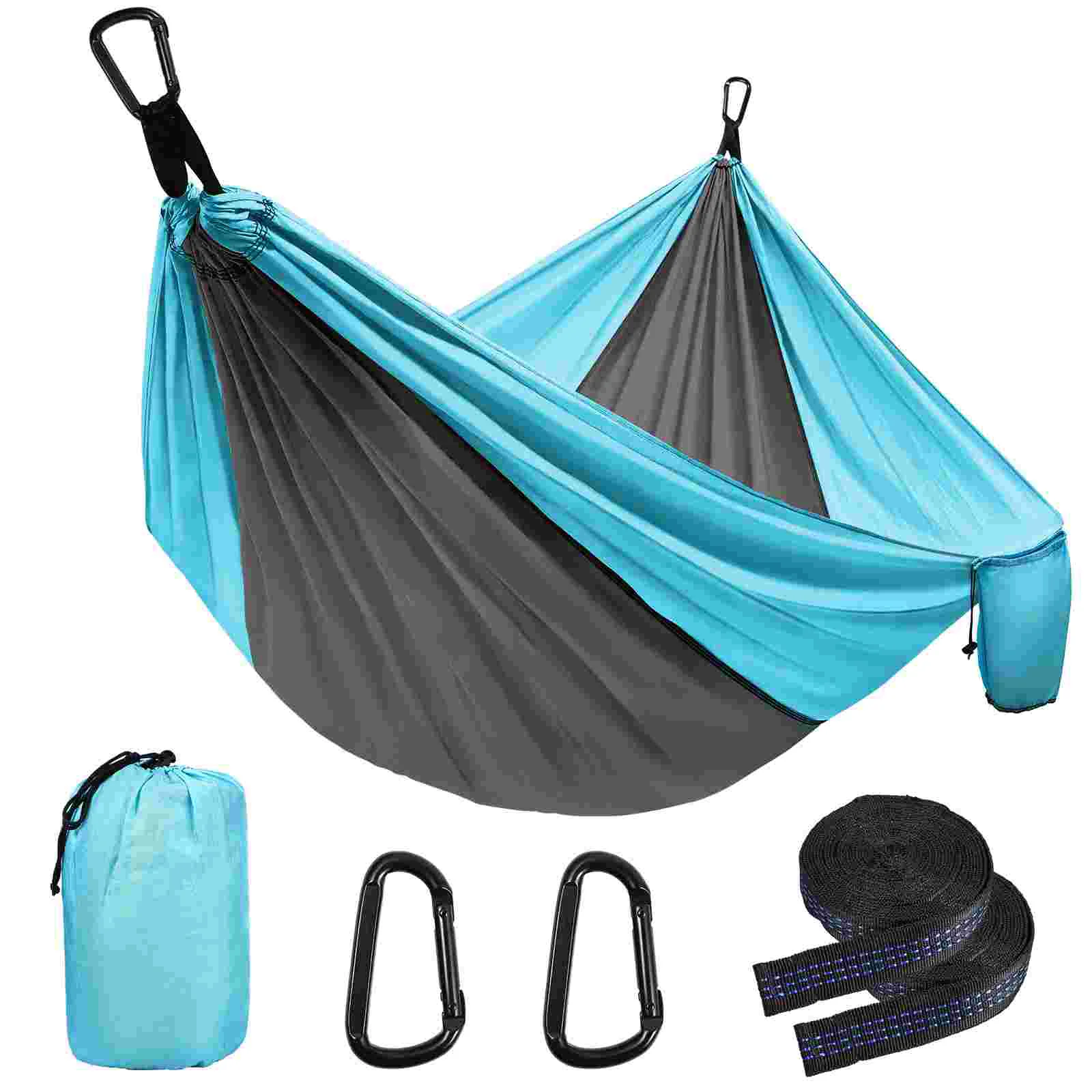 

1 Set 2 Person Hanging Comfortable Convenient Heavy Duty Hammock Outdoor Hammock Tree Hammock Camping Hammock