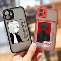 tokyo revengers avengers anime phone case for iphone 13 12 11 8 7 plus mini x xs xr pro max matte transparent cover