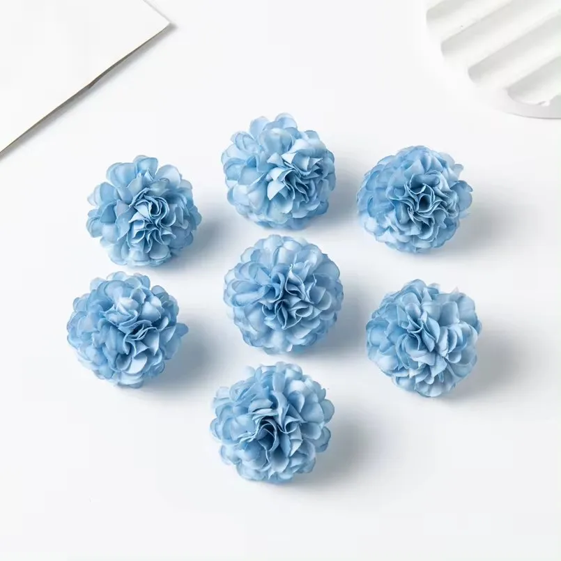 

Искусственные цветы шелковые гвоздики и гортензии 50/100 шт. для свадьбы