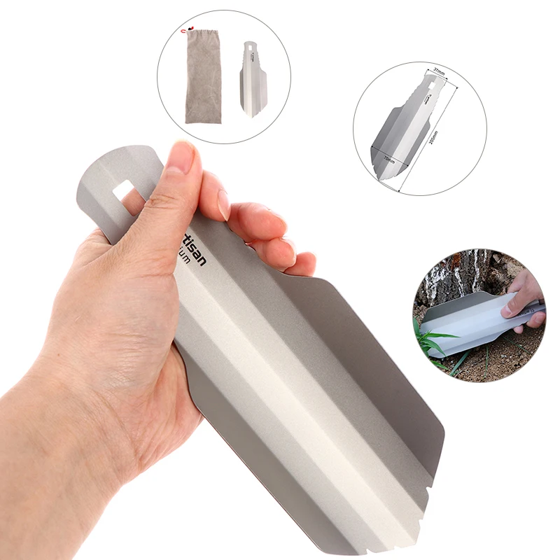 Evelyn Bra Pure Titanium Ultralight Backpacking Potty Trowel Outdoor Compact Poop Shovel/Trowel Multi Tools for Hiking Camping and Survival Evelyn Bra Pure Titanium Ultralight Backpacking Potty Trowel Outdoor Compact Poop Shovel/Trowel Multi Tools for Hiking Camping and Survival