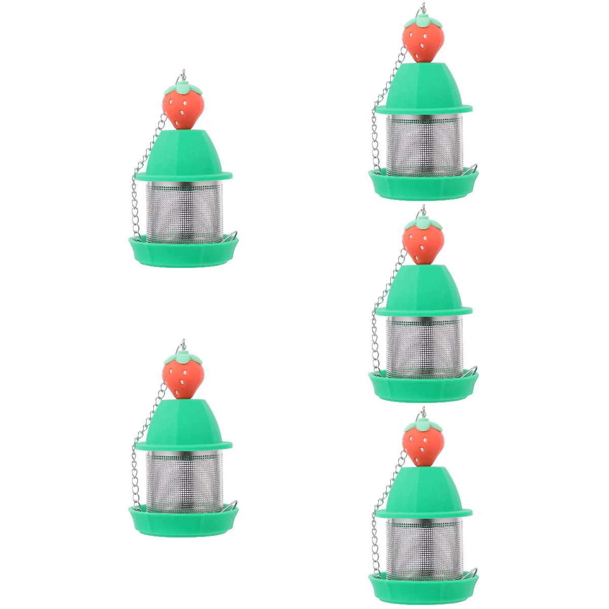 

5pcs Stainless Steel Tea Infuser Tea Strainer Loose Leaf Tea Strainer Tea Steeper