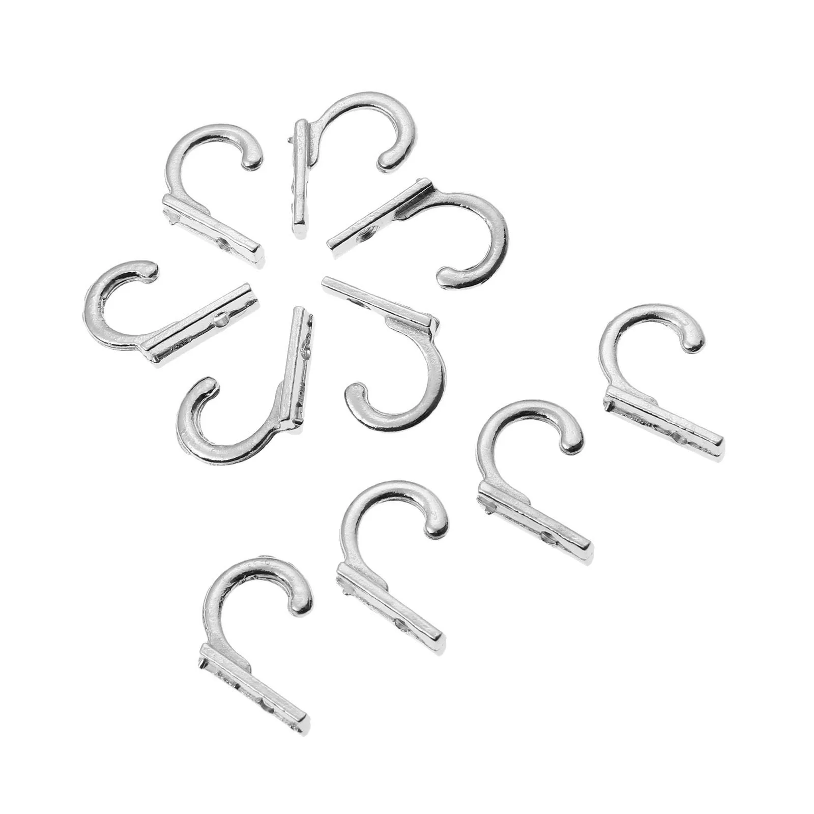 10 шт. Серебряные Крючки для ключей из цинкового сплава | Строительство и ремонт