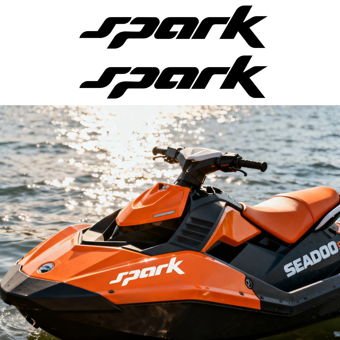 Фото Наклейки для гидроциклов Sea-Doo Spark Trixx, наклейки для лодок Seadoo, мини-гидроциклов, светоотражающие водонепроницаемые наклейки, аксессуары. №3
