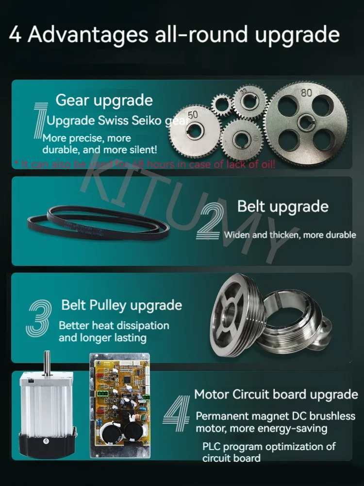 Мини-токарный станок по металлу 650 Вт металлические шестерни мини-токарный