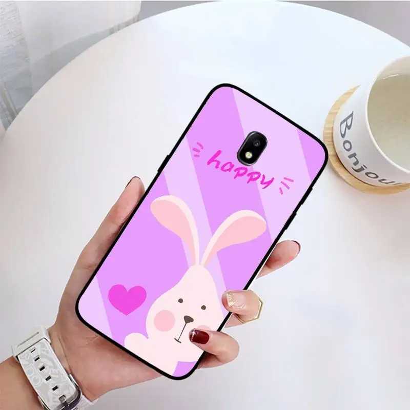 Милый мультяшный чехол для телефона с изображением свиньи кролика Samsung Galaxy J200 J2