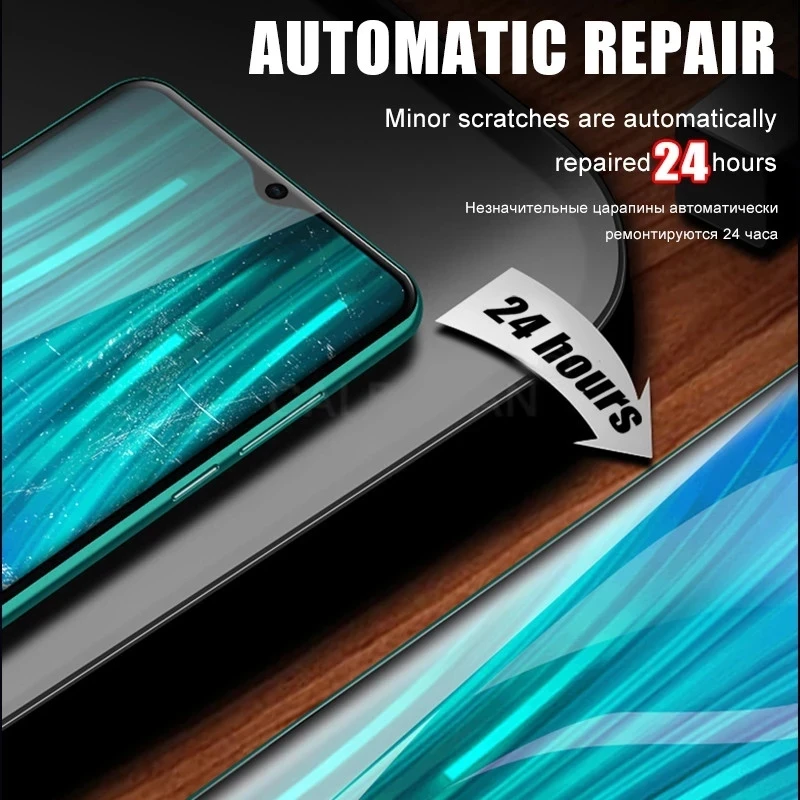 Гидрогелевая пленка для Xiaomi Redmi Note 7 8 9 10 10S 11S 9s 9T 9A Poco M3 X3 X4 Mi 10T 11T Pro 11 Lite защитная