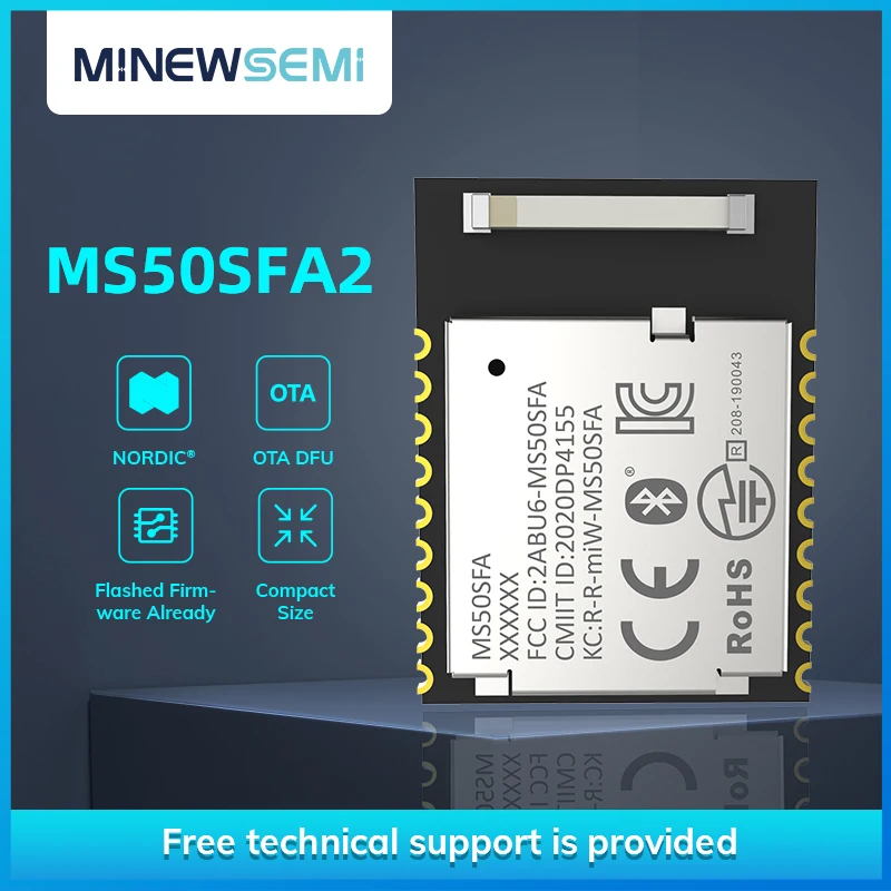 

High Stable Quality RF Module BLE nRF52832 Chipset Support Mesh NFC Original Manufacturer