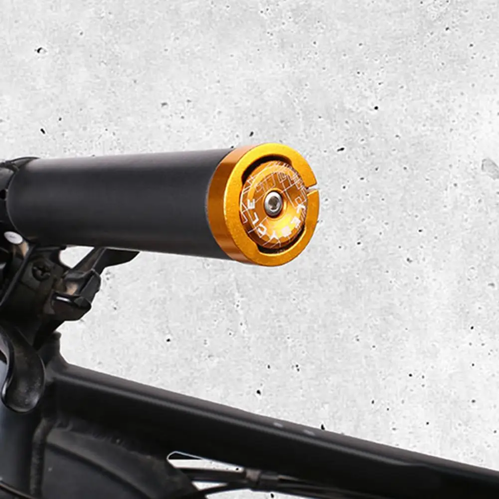 

2Pcs Professional Handlebar End Cap High Strength Prevent Falling Off Convenient Bike Handlebar Cap for Bicycle