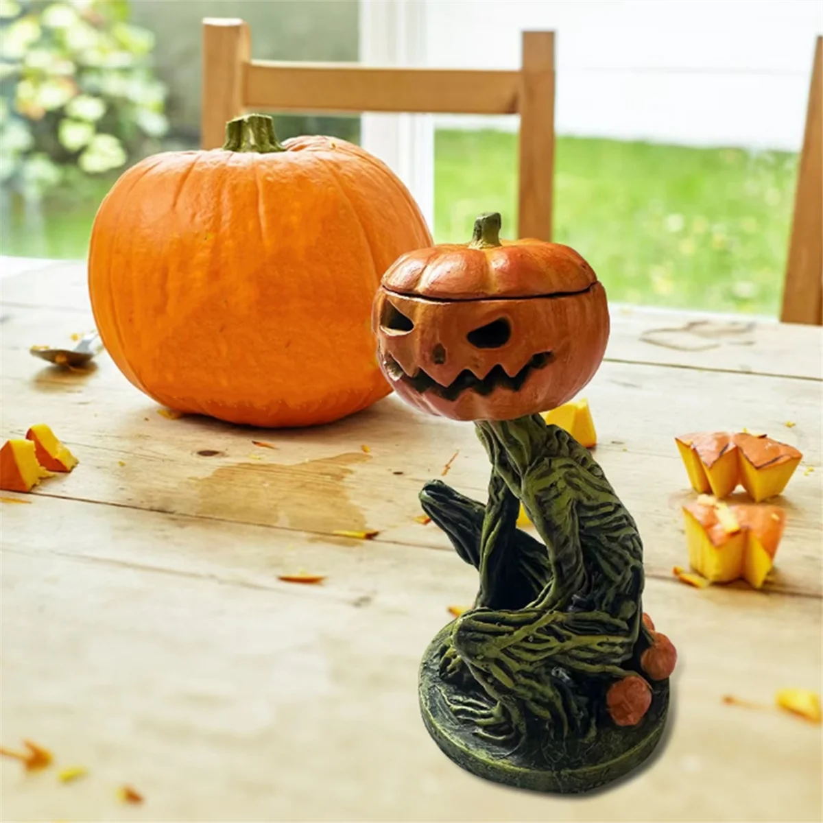 Подсвечник в виде тыквы страшный подсвечник украшения универсальные