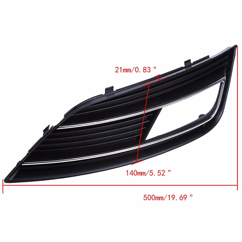 ПАРА решетки передних противотуманных фар с хромированным акцентом для Audi A4 B8
