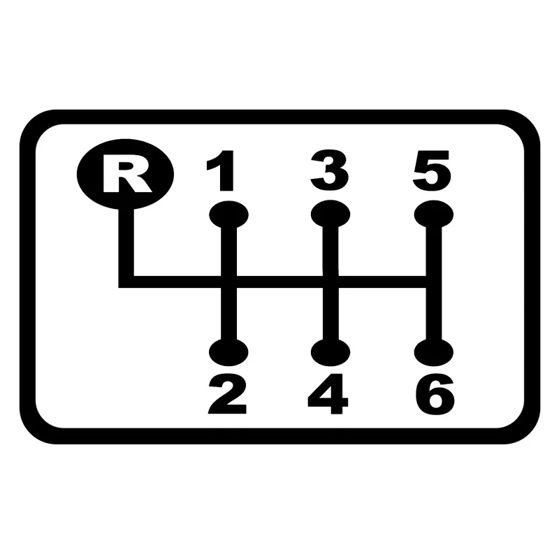 

Manual gearbox version 1 funny car sticker vinyl decal white/black for auto car stickers styling car