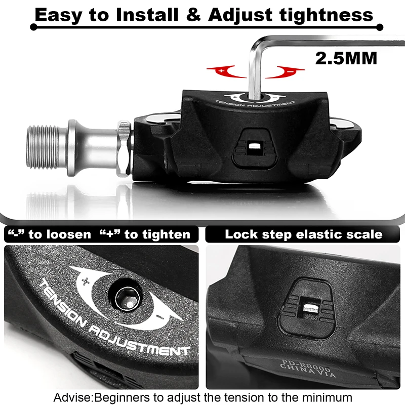 Педали Для Шоссейного Велосипеда BUCKLOS R8000 2023