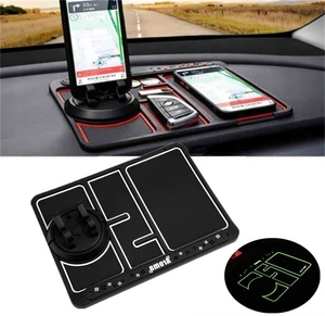 Universal  Non-Slip Telephone Pad Car Mobile Phone Holder Auto Dashboard Sticky Mat For 4- In 1 360° Rotating Accessories Interi