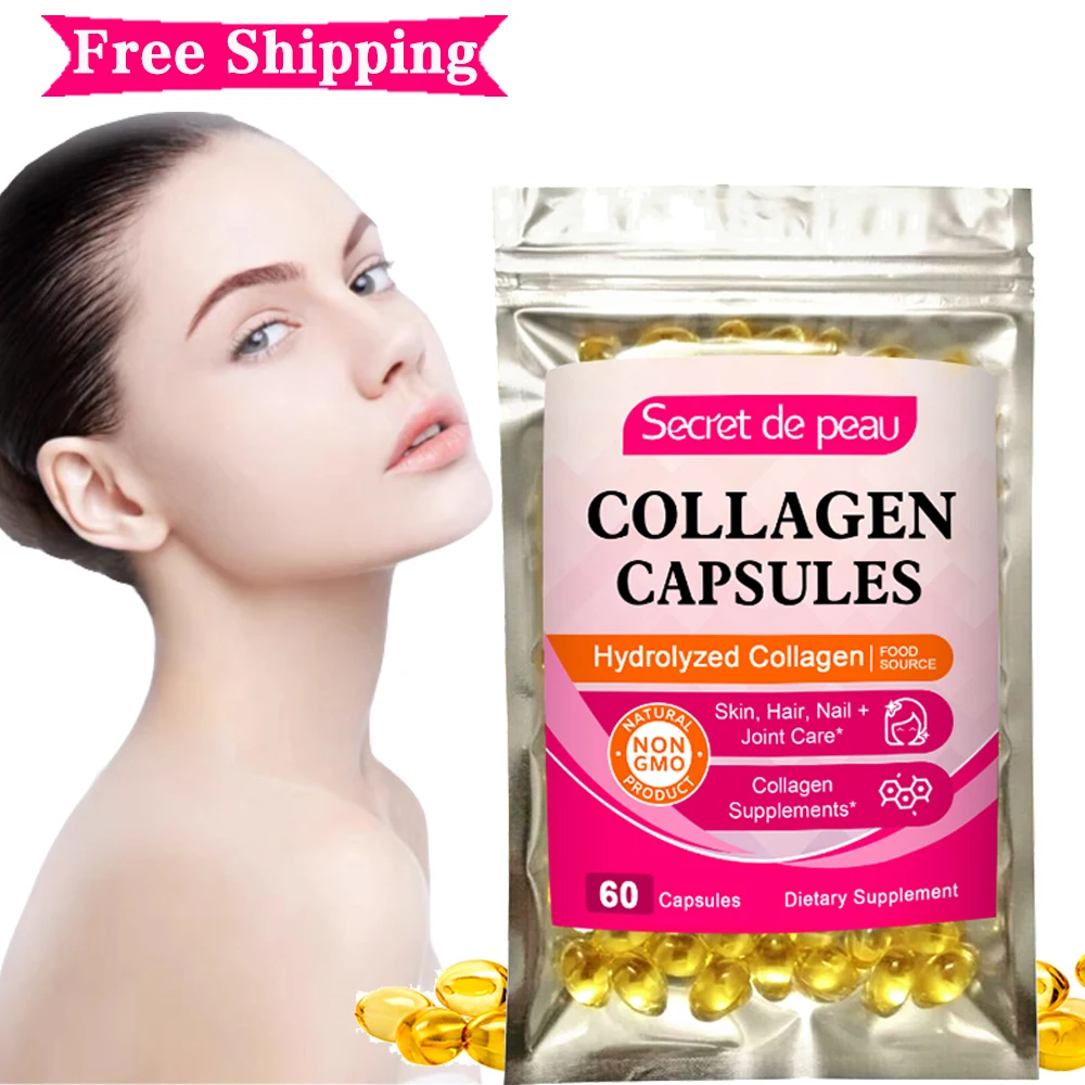 

SDP Women 120 pc Diet Hydrolyzed Collagen Capsules Support Skin & Joint & Hair & Nails Health Anti-aging Nutritional Supplements