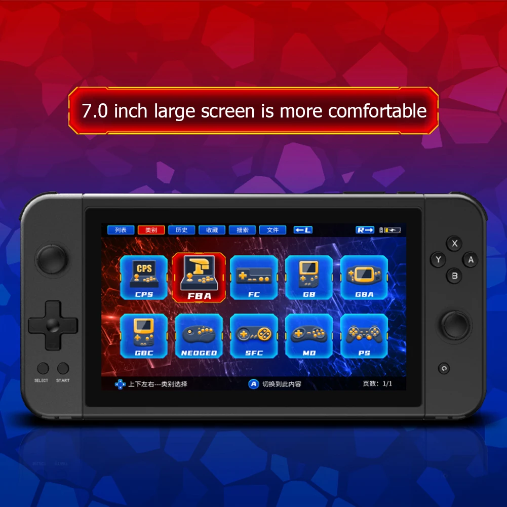 

3D Retro Game Console Sensitive for Kids 7 Inch Hand-Held Game Device Retro Handheld Console Birthday Gift for Boys