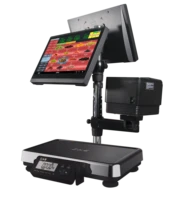 2022 hot sale all in one winandroid custom pos system device with thermal label printer and weighing scale