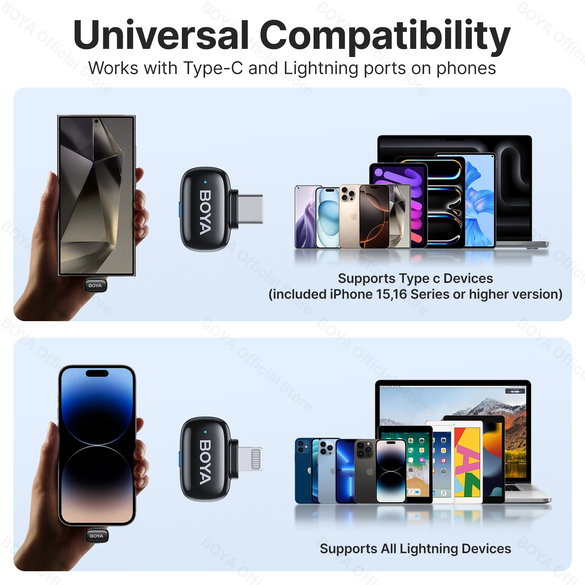 Беспроводной петличный микрофон BOYA