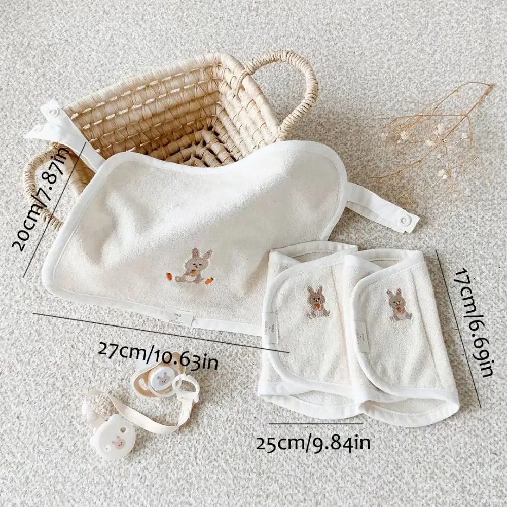 Детские нагрудники из хлопка с мультяшным рисунком