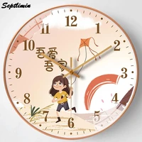 12 inch gold giant wall clock nordic stylish art cartoon silent timepiece for children live room kitchen furnitur wall decor