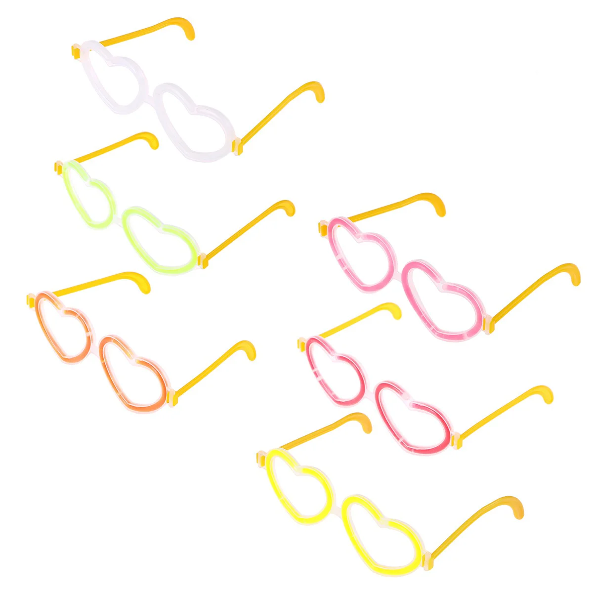 

Glasses Eyeglasses Heart Shaped Light Up Frame Favor Led Stick Wedding Glowing Flashing Sunglasses