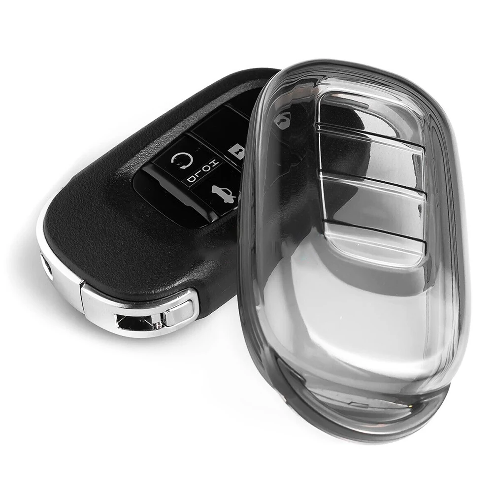 

Black Transparent Car Key Fob Case Cover For Honda Civic 11th 22-23 For Accord 23-24 For CR-V For HR-V 23-24 Key Fob Case Cover