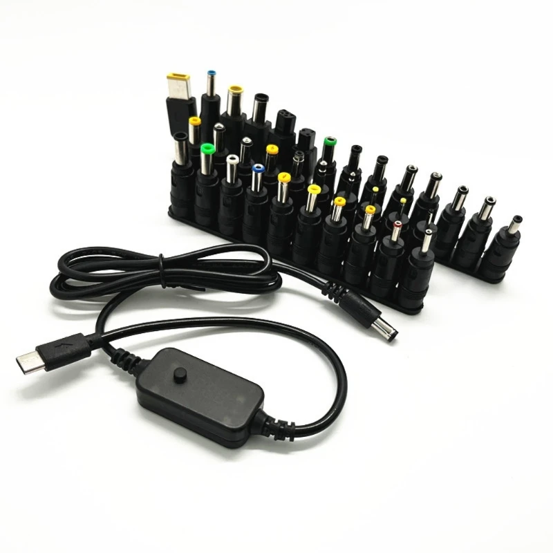 Кабель питания DD USB TypeC PD к DC5521 5V9V12V15V20V регулируемый с помощью нескольких