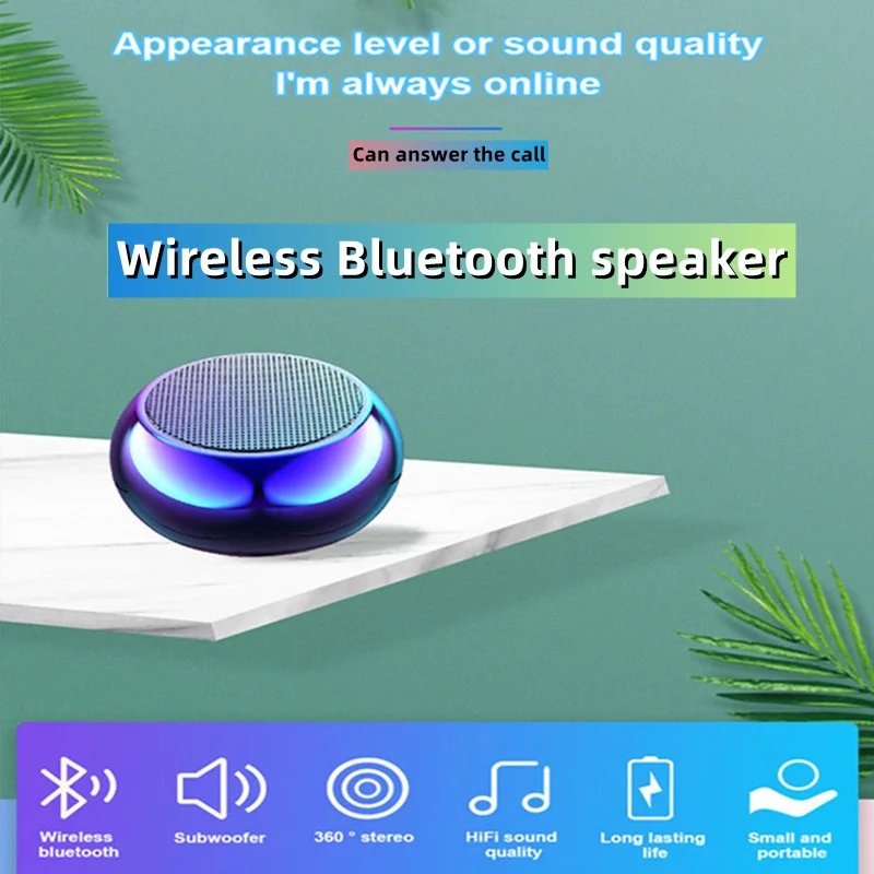 

Sports Portable Subwoofer Mini Bluetooth Speaker With Microphone High Volume HIFI Original Sound Anti-fall And Wear-resistant