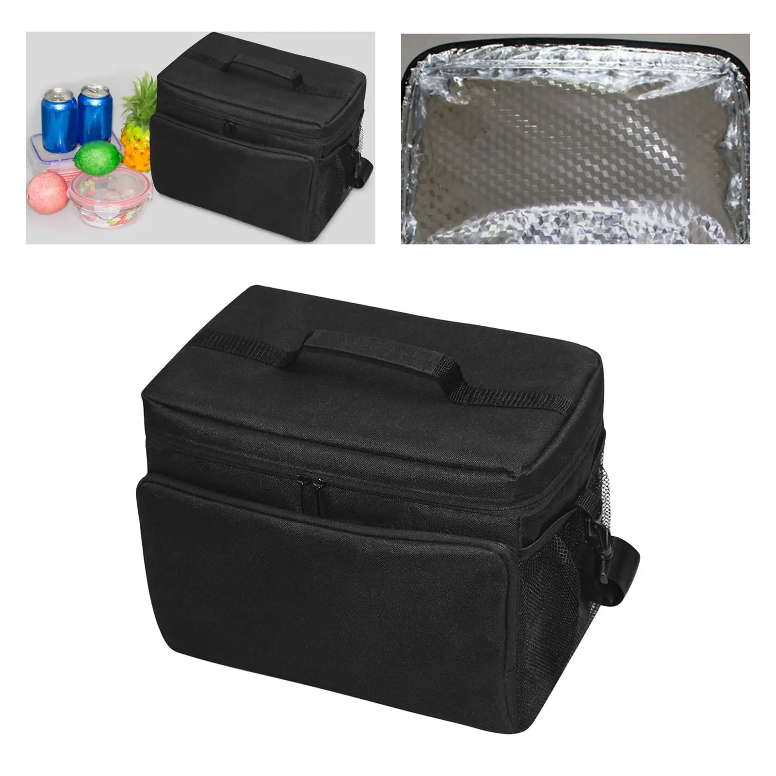 

Insulated Bag with Shoulder Strap Waterproof Lunch Bag Tote for Party Picnic