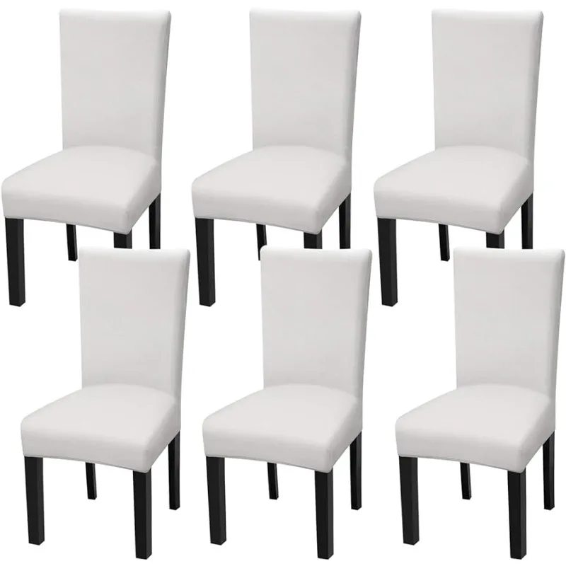 

Removable Washable Short Dining Chair Protector Cover Seat Slipcover for Hotel, Dining Room, Ceremony, Banquet Wedding Party