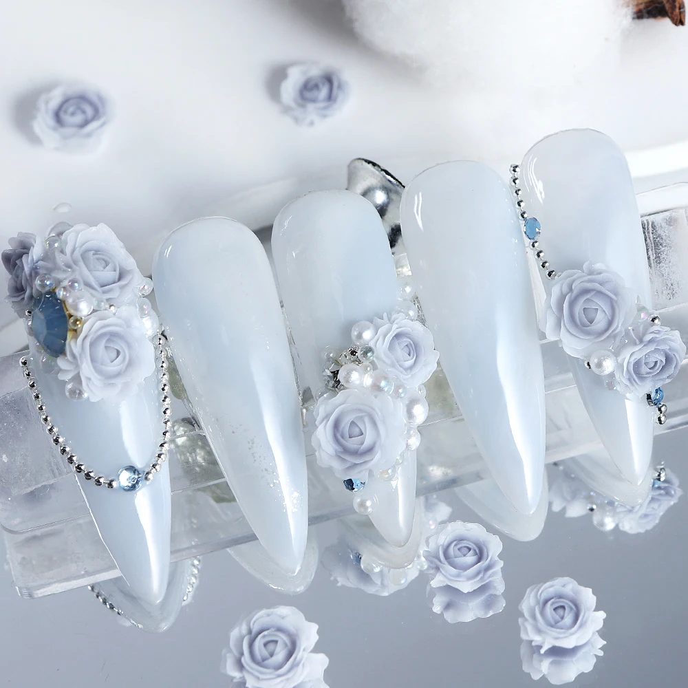 3D розы смешанные жемчужины художественные аксессуары эпоксидная