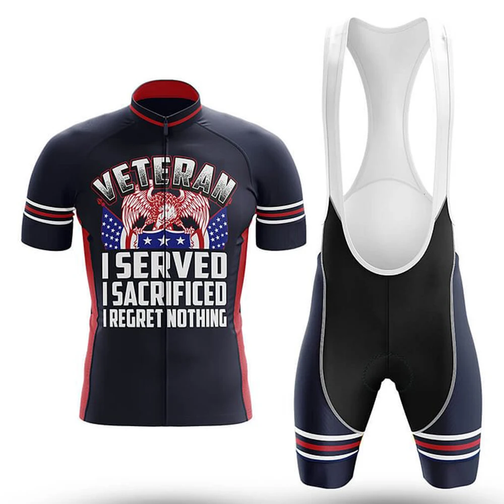 

Комплект для велоспорта Американский Ветеран, велосипедные шорты, Джерси, велосипедная рубашка, одежда с коротким рукавом, горный костюм для горного велосипеда
