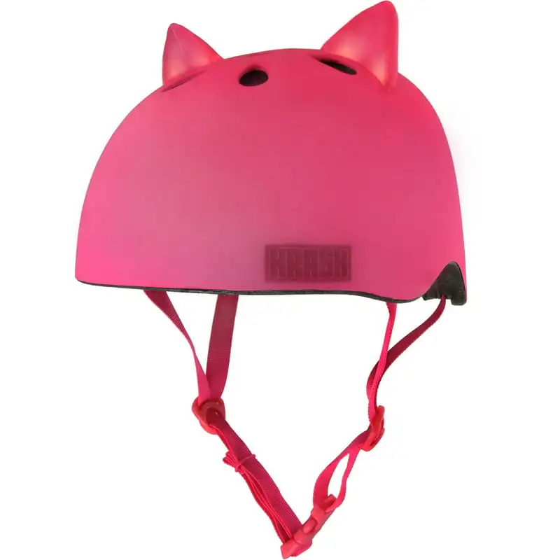 

Bright Meow LED Pink Bike Helmet with Red LED Lights, Youth 8+ (54-58cm) шлем велосипедный Casco met ciclismo Ca