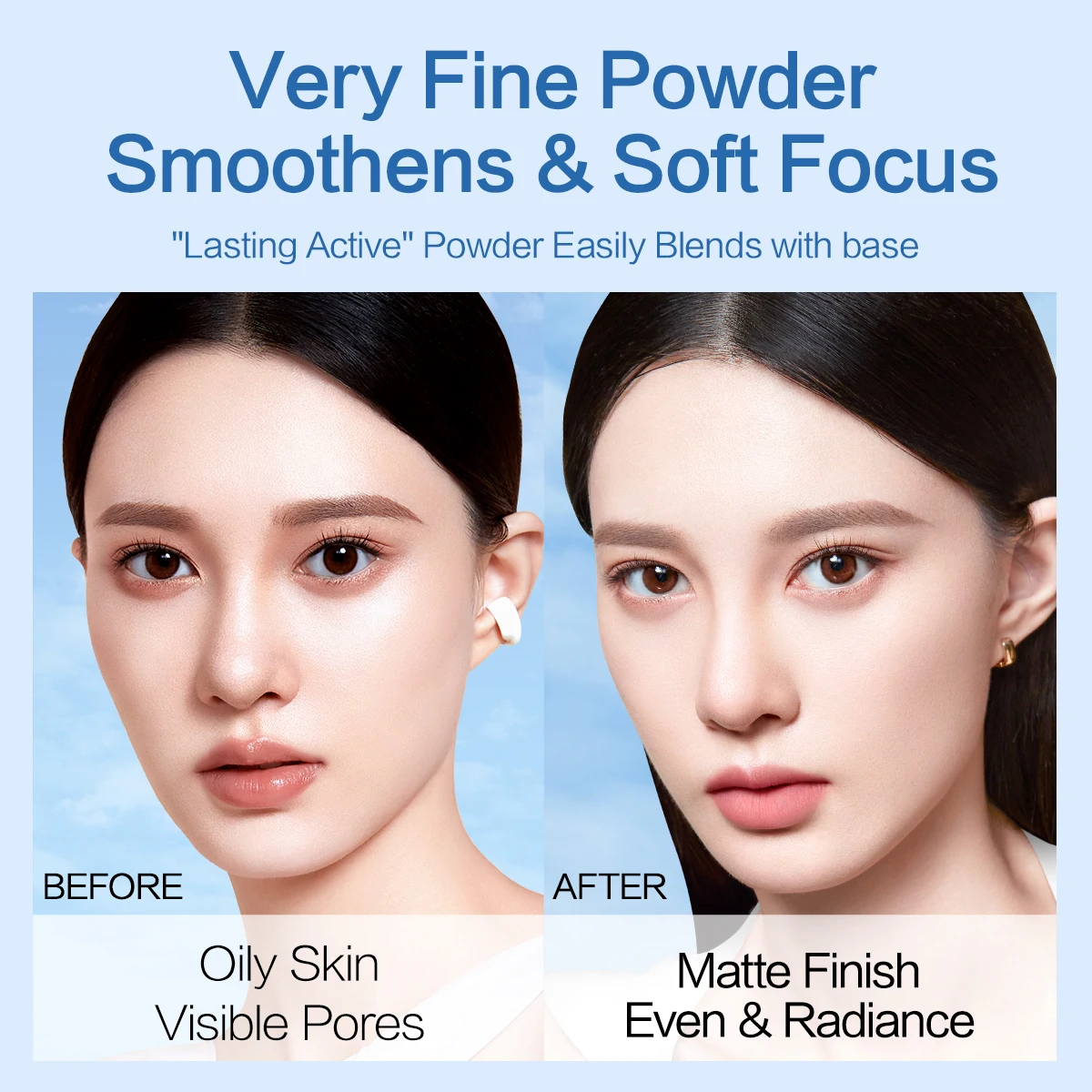 CARSLAN Cloud Touch Прессованная пудра с мягким фокусом SPF 50, солнцезащитный блок, 24 часа, долговечная водостойкая, устойчивая к поту пудра для лица для прикрашивания (art.: 3920ccaae2018) - 3920ccaae2018