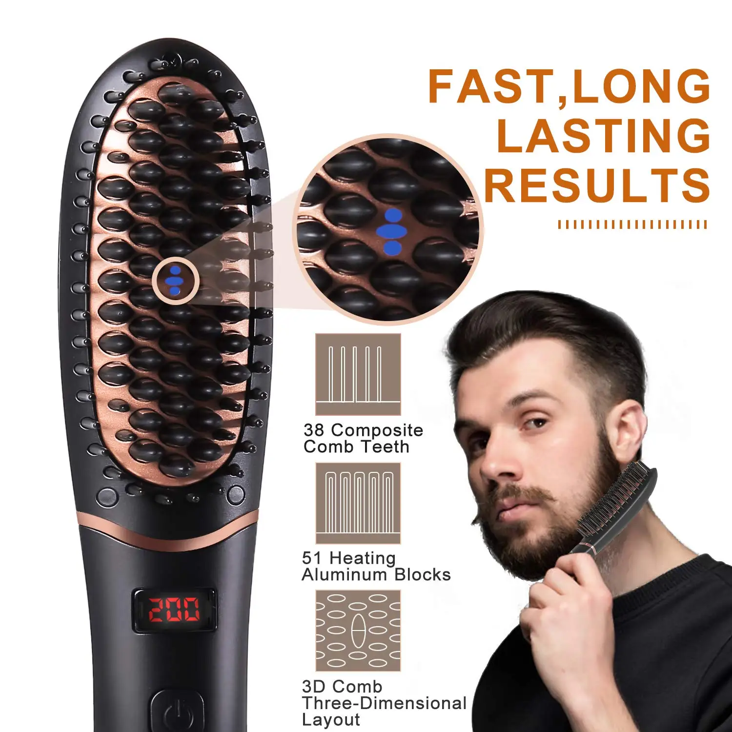 Hair Straightening Brush The One Upper Tourmaline Infused Ceramic Plates For All Types Fine Thick Wavy Straightener | Красота и
