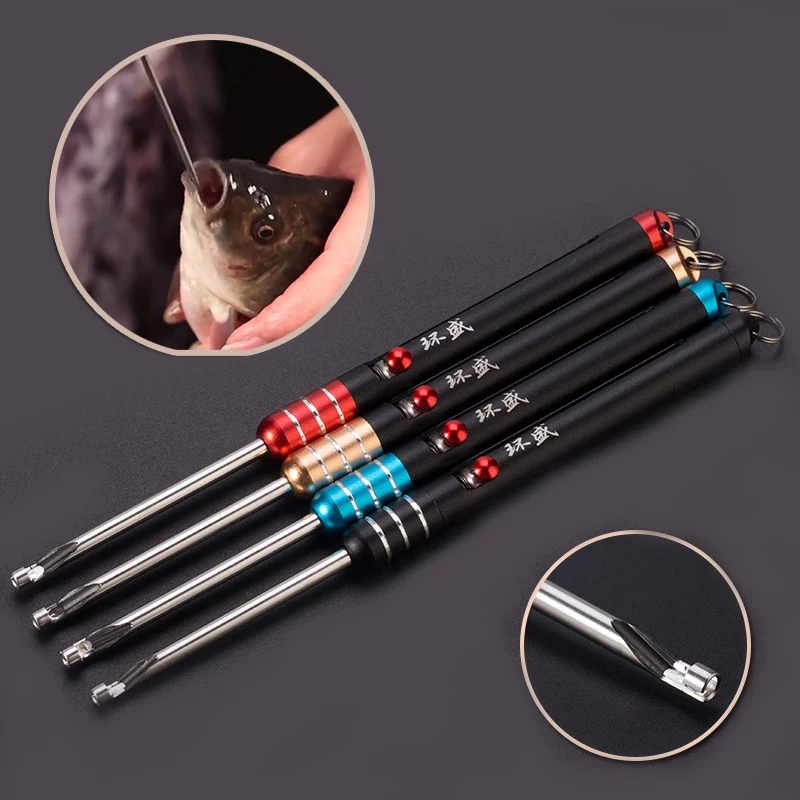 

Портативный безопасный экстрактор из нержавеющей стали, съемник рыболовных крючков, быстрое устройство для удаления, инструменты для рыба...