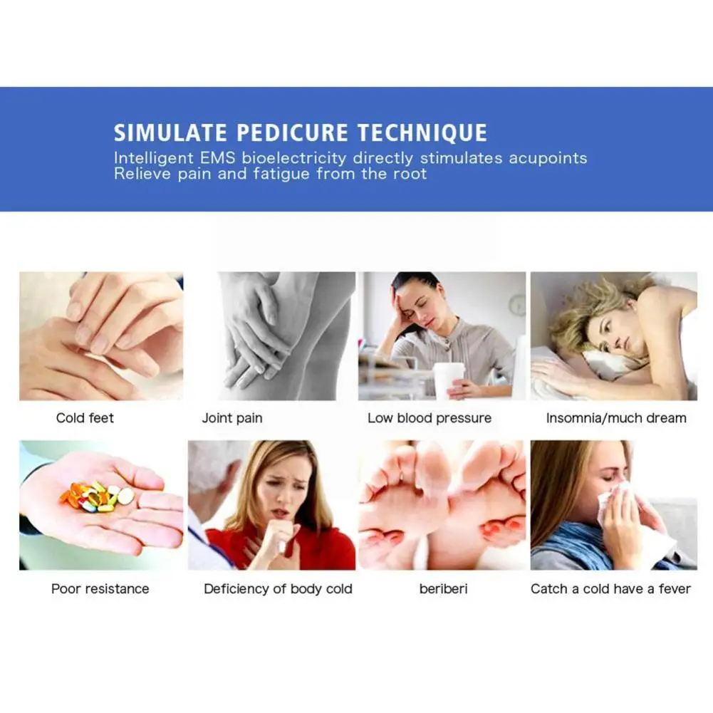 

Массажер для ног Ems, ФИЗИОТЕРАПЕВТИЧЕСКИЙ коврик для массажа ног, подушка для циркуляции крови ног, подушка для иглоухода за ногами Intell I8l3
