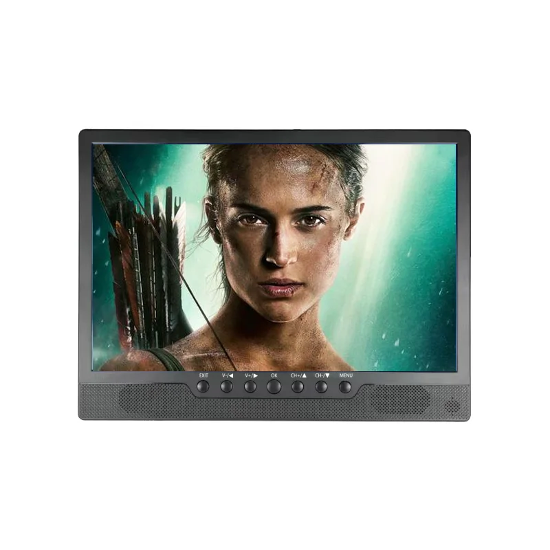 17 3-дюймовый портативный телевизор 12-вольтовый DVB-T2 цифровой аккумуляторный для