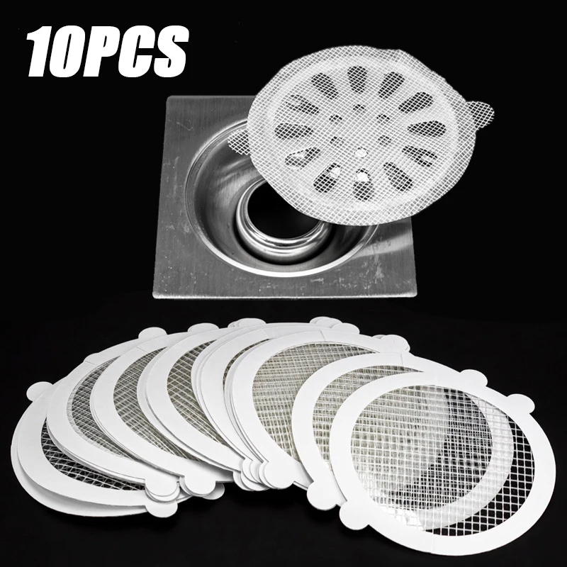 

10 шт., одноразовые наклейки-фильтры для слива волос