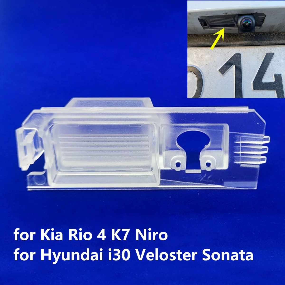 

Для Kia Rio 4 K7 Cadenza Niro для Hyundai i30 Veloster Sonata Корпус освещения номерного знака автомобиля Кронштейн камеры заднего вида