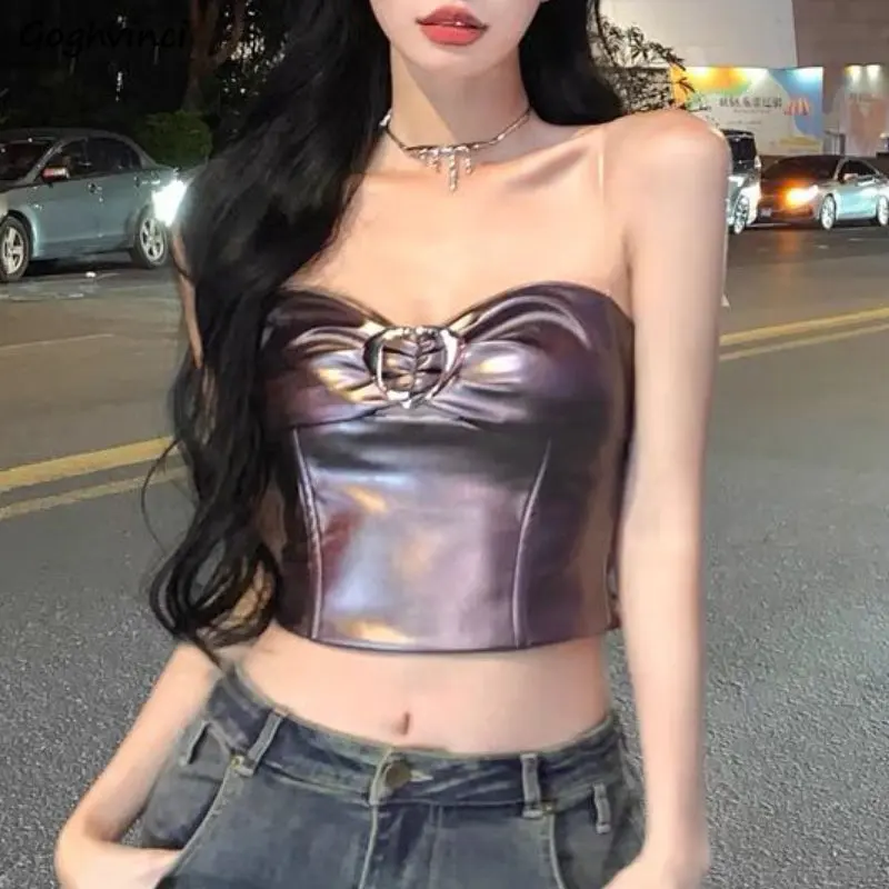 

Сексуальный женский топ Y2k с открытой спиной, модная уличная одежда в стиле Instagram, облегающие кроп-топы, винтажный шикарный панк, готический ...