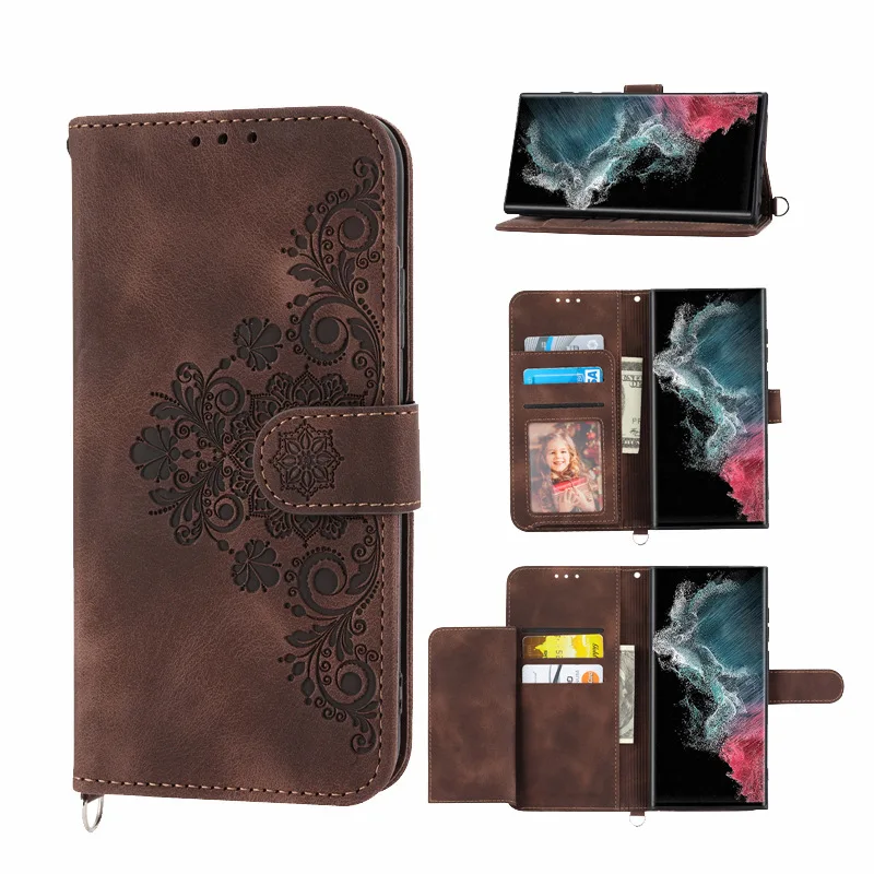 Кросс-боди бумажник для OPPO Realme Narzo N53 N55 50A 50i 30 20 Pro Кожаный ремешок 3 карты Чехол GT2 GT