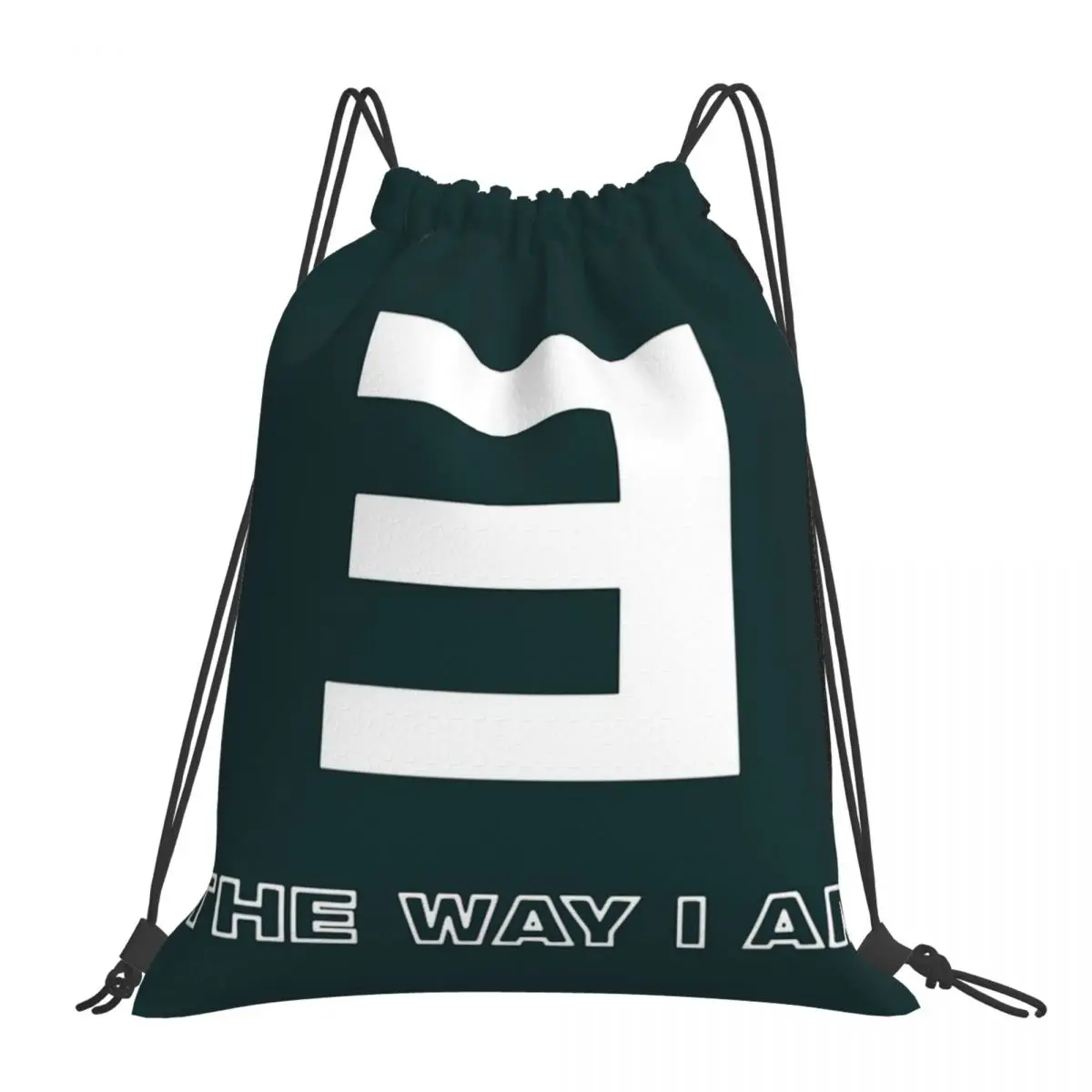 

Eminem Merch The Way I Am Backpacks Portable Drawstring Bags Drawstring Bundle Pocket Storage Bag Book Bags For Man Woman School