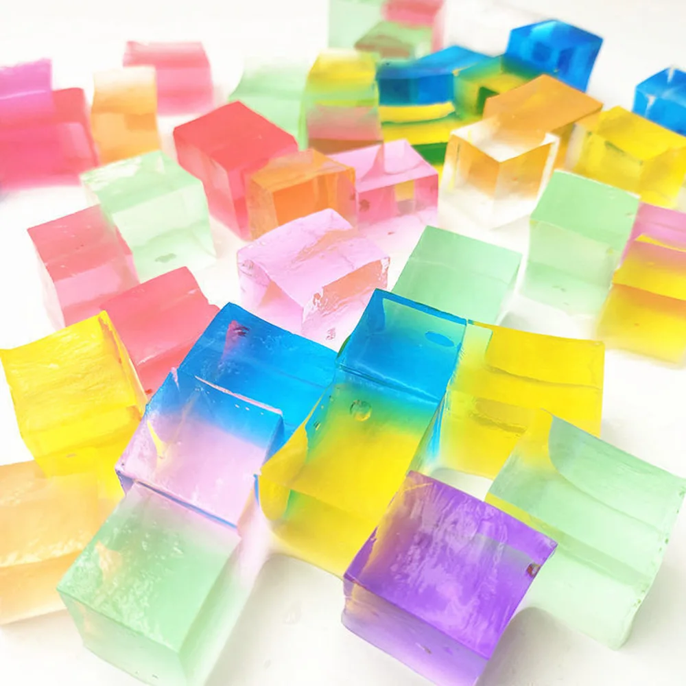 50 г Большой гидрогелевый квадратный кристалл почвы вода бусины грязь растущий блок растущие воды квадраты размер около 5*5 мм после примерно 3*3 см