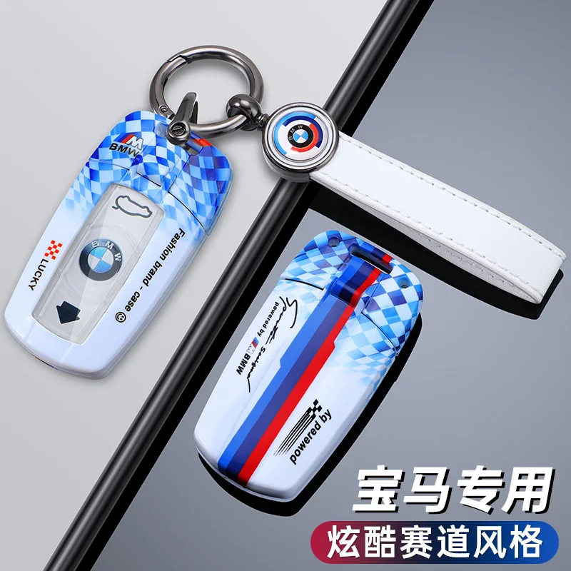 Фото Модный чехол для ключей в гоночном стиле для BMW E60 E61 E70 E81 E87 E90 E91 E92 X1 X5 X3 1 3 5 6 Series Z4, наклейка №4